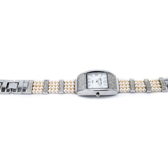 Charles Delon Casual Style Silver/Pearls Watch - Picture 4 of 4